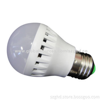LED Bulb Light, 3W, PC, E27, 85-264V AC, 79lm/W Real Luminous Efficacy